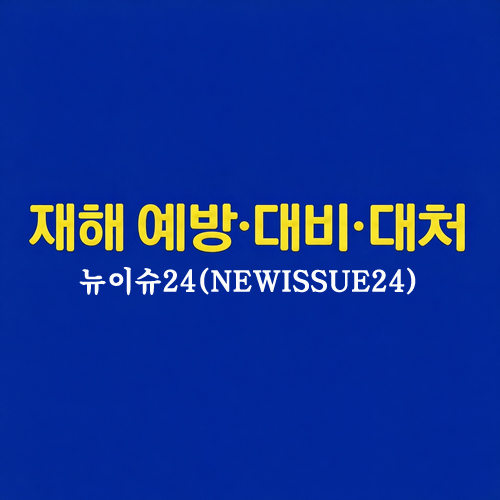 재해 예방·대비·대처 요령 총정리 | NEWISSUE24