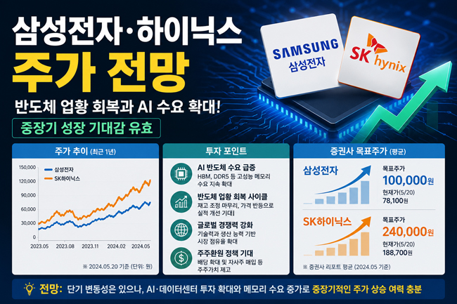 삼성전자 하이닉스 주가 전망: 투자 전략 및 핵심 분석