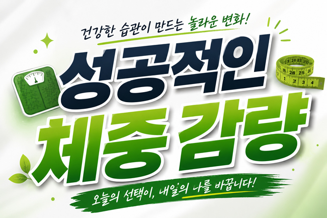 체중 관리: 성공적인 체중 감량과 건강한 라이프스타일 가이드