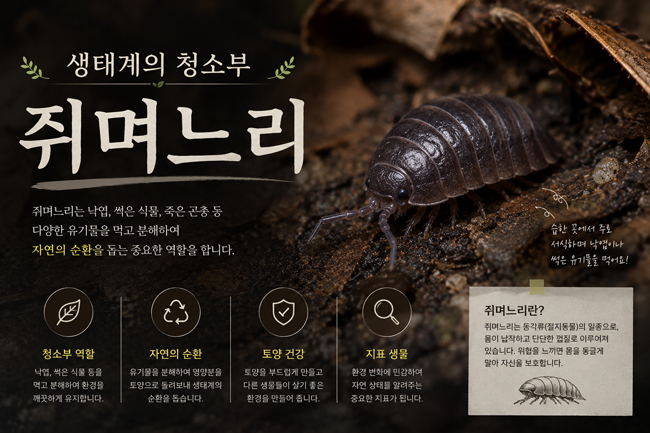 쥐며느리: 생태계의 숨은 일꾼