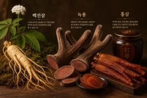 백진삼 녹용 홍삼