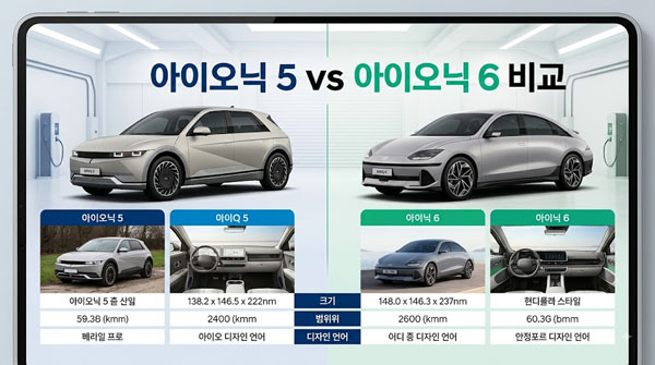 아이오닉 5와 6 비교 분석: 나에게 맞는 전기차 선택 가이드 및 실구매 팁